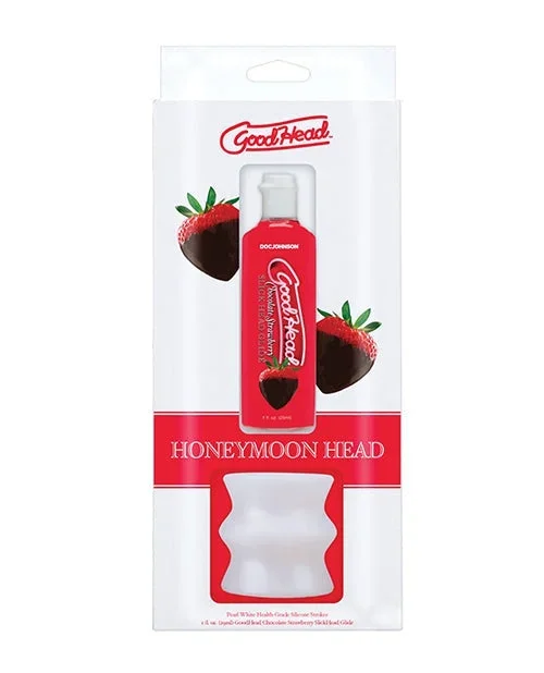 GoodHead Honeymoon Kit Includes Stroker & Slick Head Glide – 1 oz Bottle Chocolate Strawberry