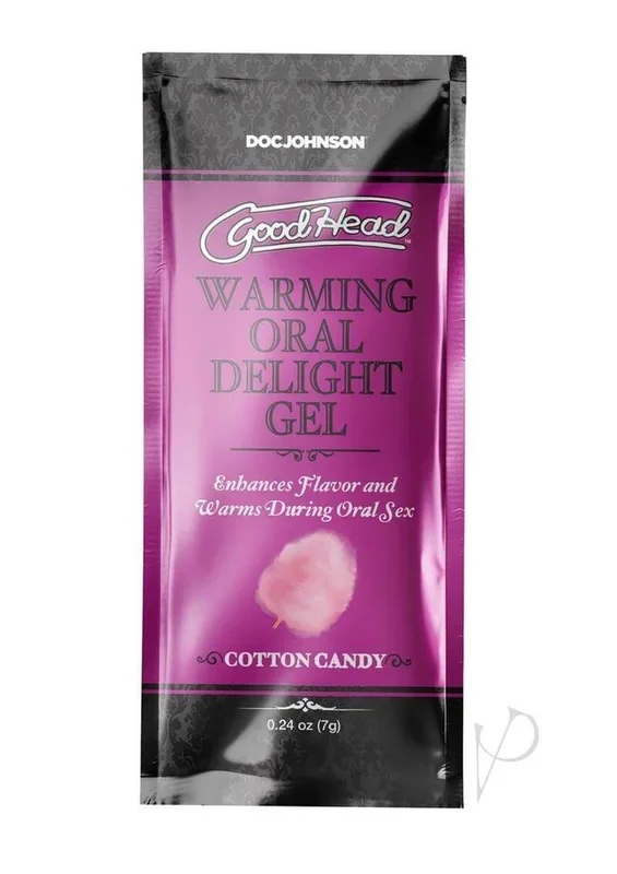 GoodHead Warming Oral Delight Gel Cotton Candy – 48-Pack Bulk