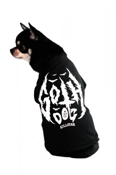 Goth Dog Pet Vest – Black –