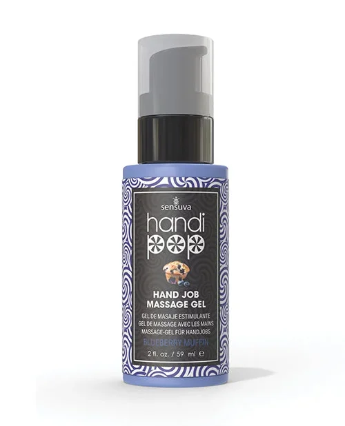 Handipop Hand Job Massage Gel – 2 oz Bottle Blueberry Muffin