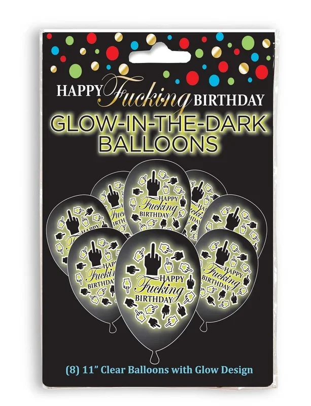 Happy F’ing Birthday Glow Balloons
