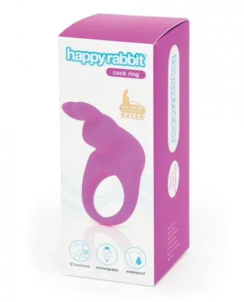 Happy Rabbit Rechargeable Cock Ring – Purple