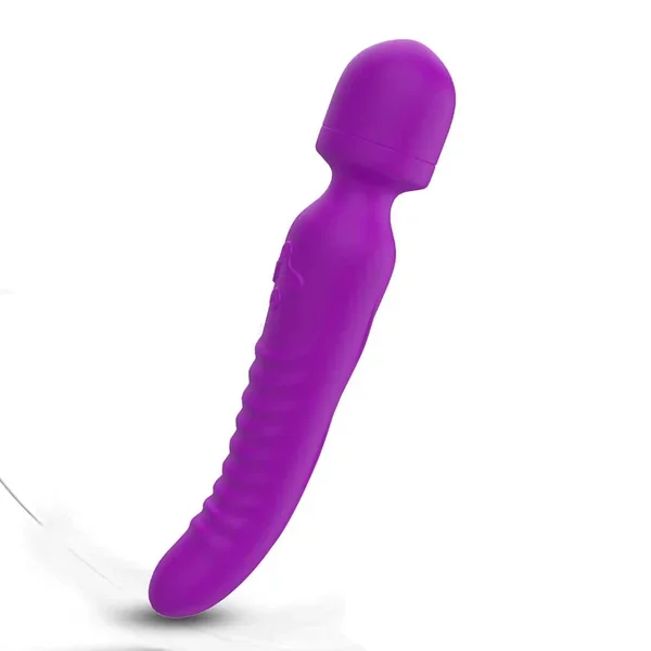 Heating G Spot Vibrator, Heatable And Rechargeable Stimulator For Female Clitoral Pleasure, Wireless Adult Sex Toy, Quiet & Waterproof, Powerful Personal Clitoris Wand Massager For Women (Purple)