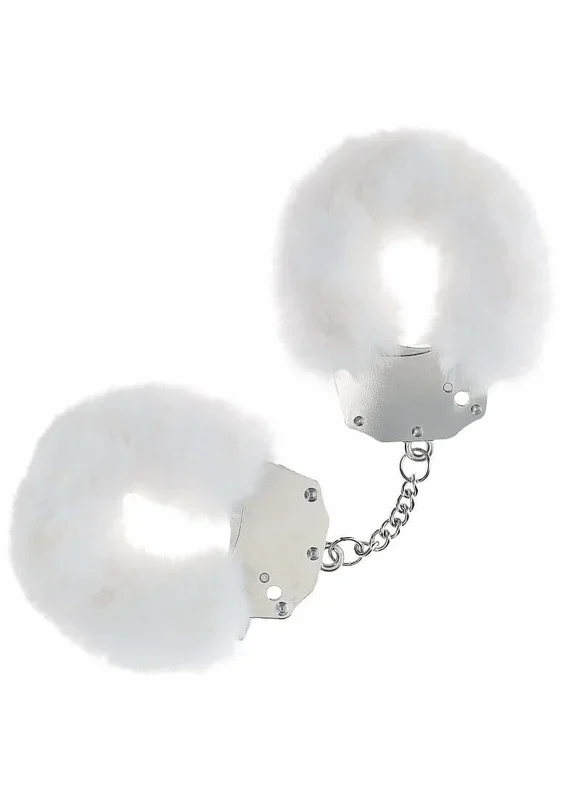 Heavy Dutty Fluffy Handcuffs White