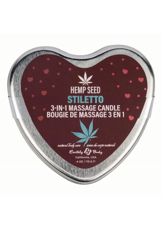 Hemp Seed 3-In-1 Valentines 2025 Massage Candle Stiletto