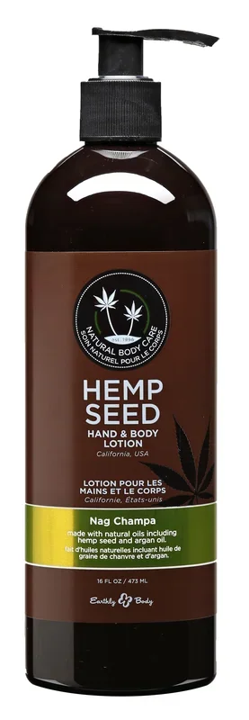 Hemp Seed Hand and Body Lotion – 16 Fl. Oz. – Nag Champa