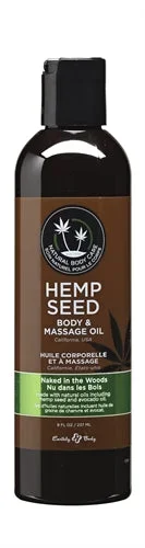 Hemp Seed Massage and Body Oil – Naked in the Woods – 8 Fl. Oz./ 237ml
