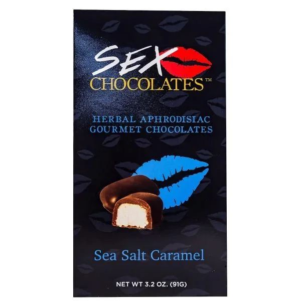 Herbal Aphrodisiac Gourmet Chocolates 3.2oz Bag – Sea Salt Caramel