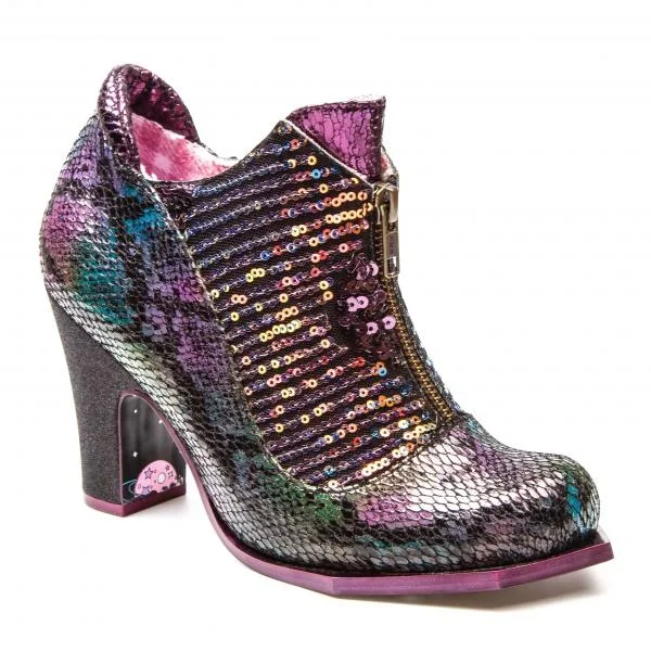 Hi Roller Heel – Black/Purple – Size