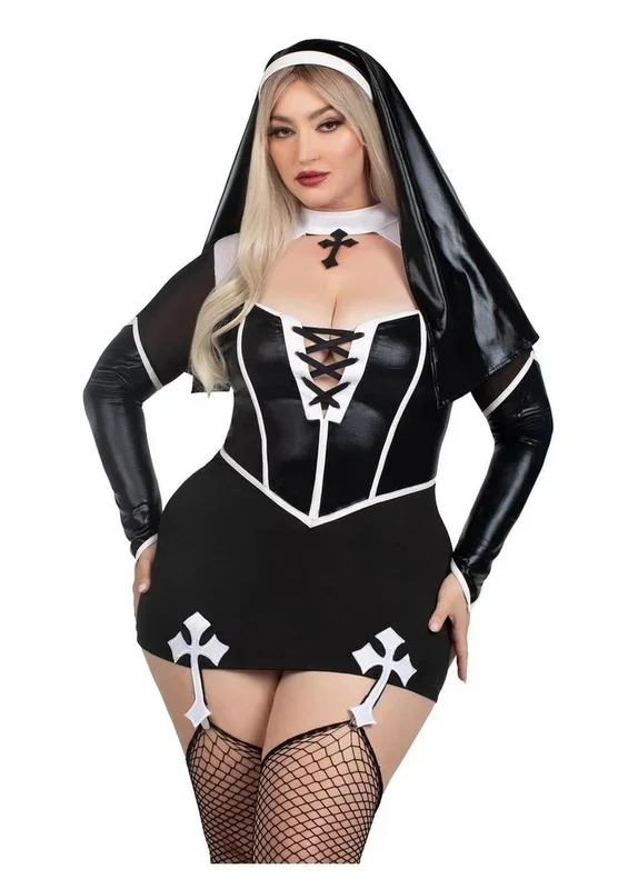 Holy Hottie Nun Costume Set
