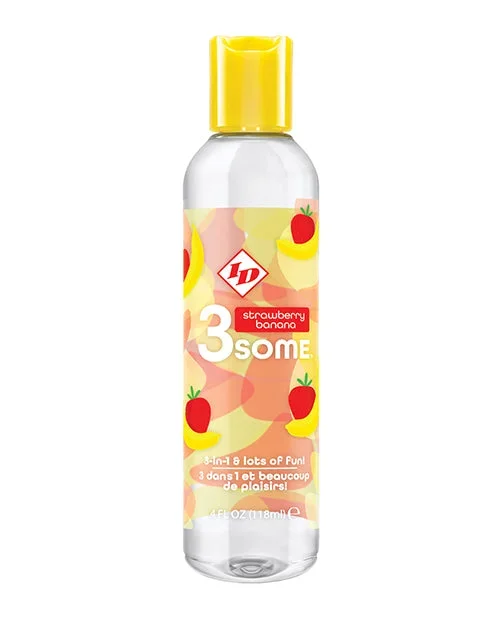 ID 3some 3 in 1 Lubricant – 4 oz Strawberry Banana