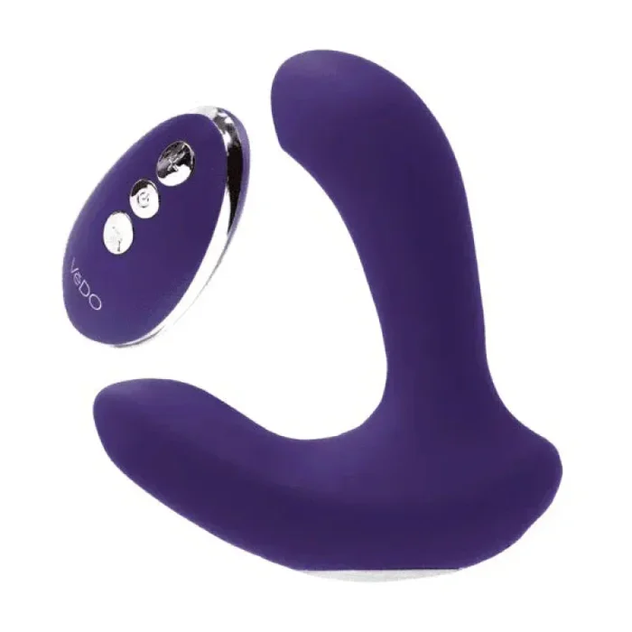 Inme Rechargeable Dual Vibe With Remote – Purple