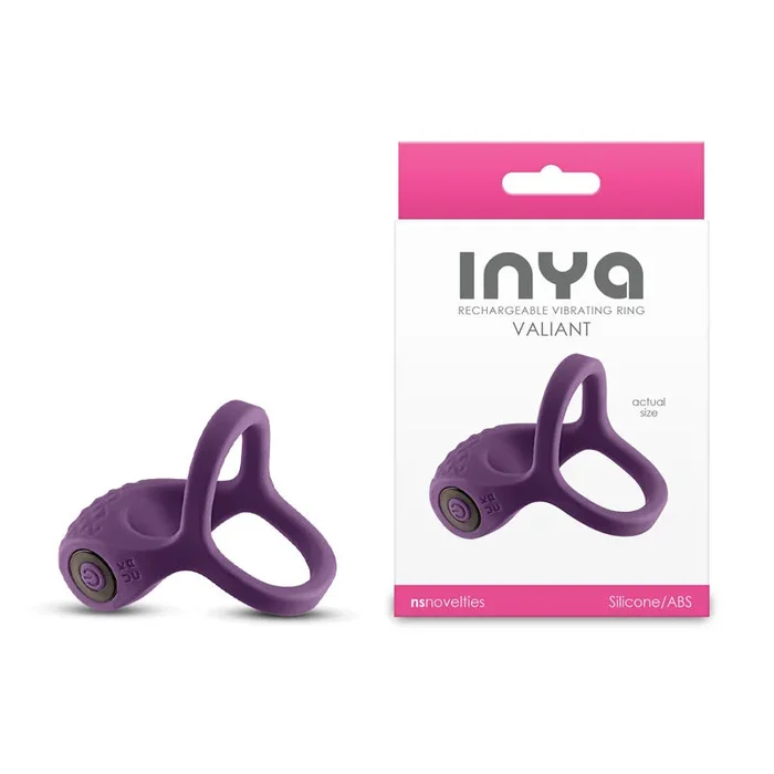 INYA Valiant – Berry – Purple USB Rechargeable Vibrating Cock Ring