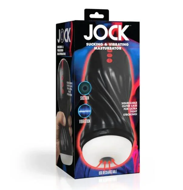 JOCK Sucking & Vibrating Masturbator – Customizable Grip, Suction, and Vibration