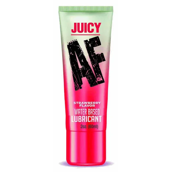 Juicy AF – Strawberry – Strawberry Flavoured Water Based Lubricant – 60 ml Tube