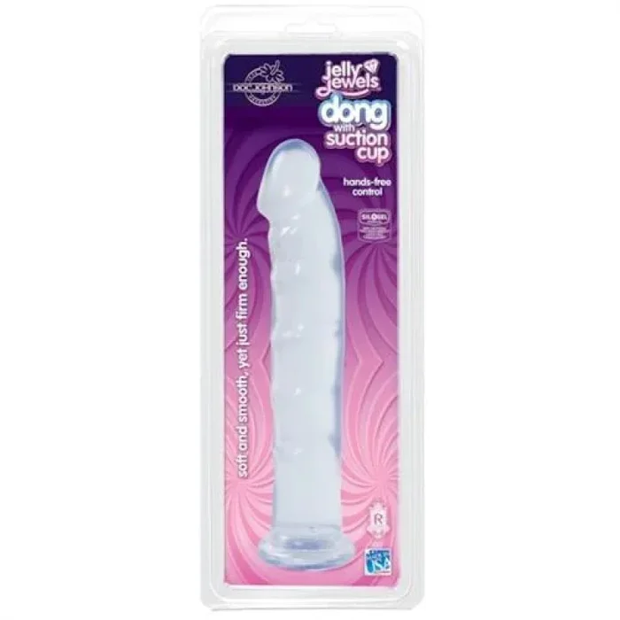 Juicy Jewels – Dong With Suction Cup – Clear