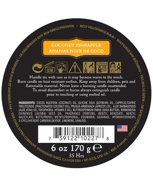 Kama Sutra Ignite Massage Soy Candle – Coconut Pineapple