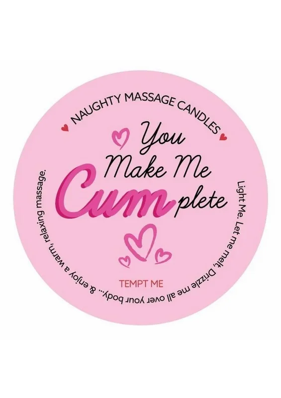 Kama Sutra Valentines Mini Massage Candle 1oz – You Make Me Cum-Plete Me