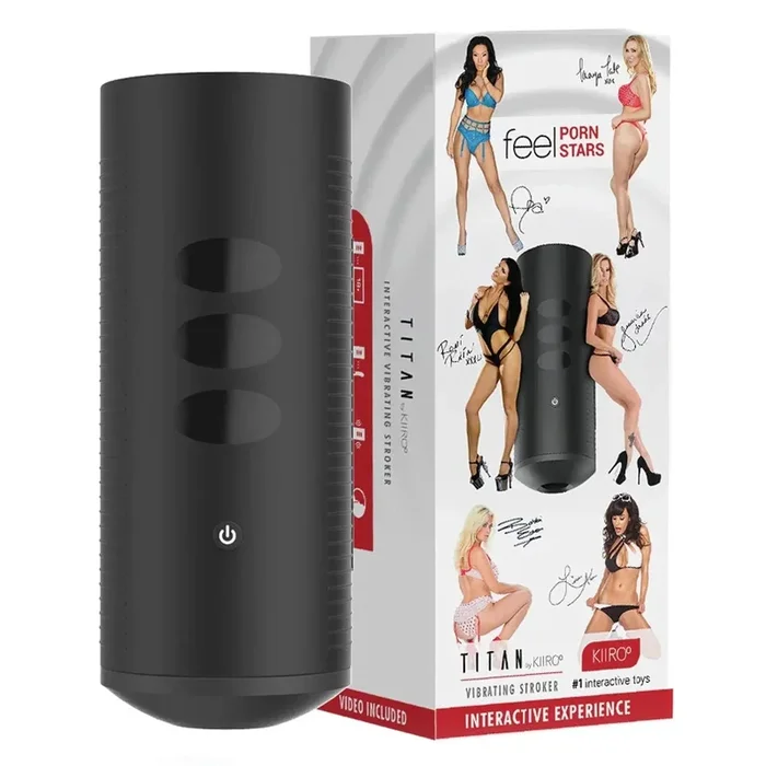 KIIROO Titan Pornstars Experience Vibrating Stroker