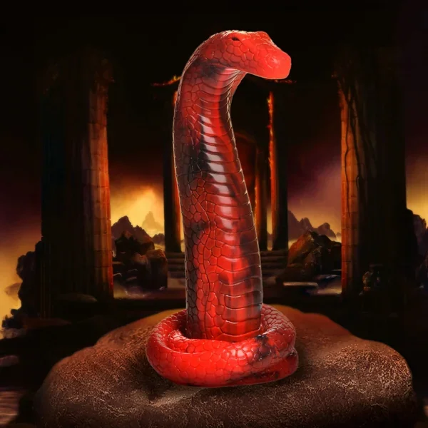 King Cobra King Cobra Silicone Dildo – Red