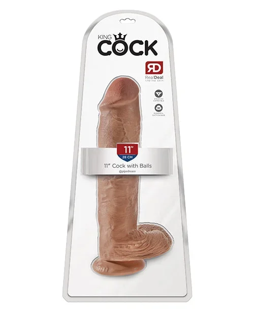 King Cock 11″ Cock w/Balls – Tan