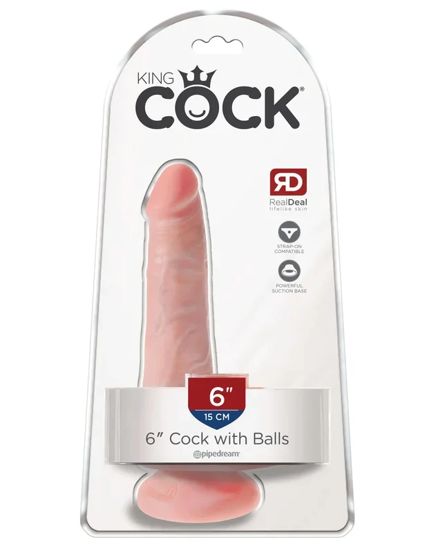 King Cock 6 inches Cock with Balls in Beige: The Ultimate in Lifelike Sensation