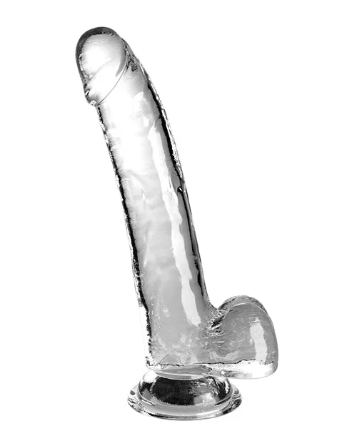 King Cock Clear 9″ Cock w/Balls – Clear