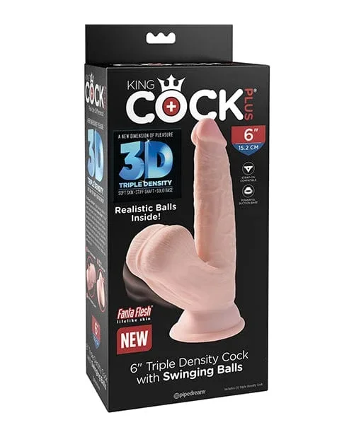 King Cock Plus Triple Density Cock with Swinging Balls