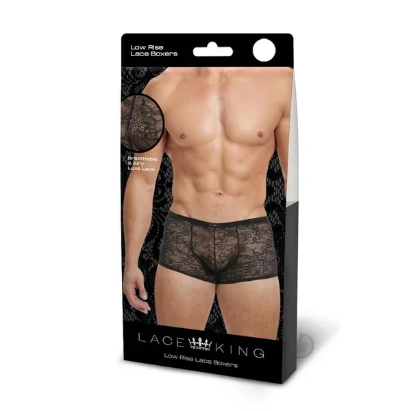 Lace King Lace Boxers M/l Blk
