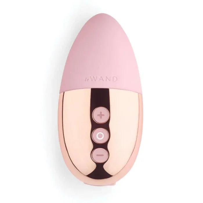 Le Wand Chrome Point Rechargeable Mini Vibrator Rose Gold