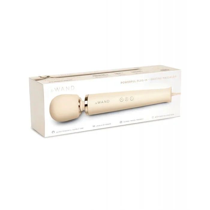 Le Wand Powerful Plug-In Vibrating Massager – Cream