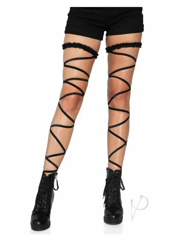 Leg Avenue Garter Leg Wrap Set OS Black