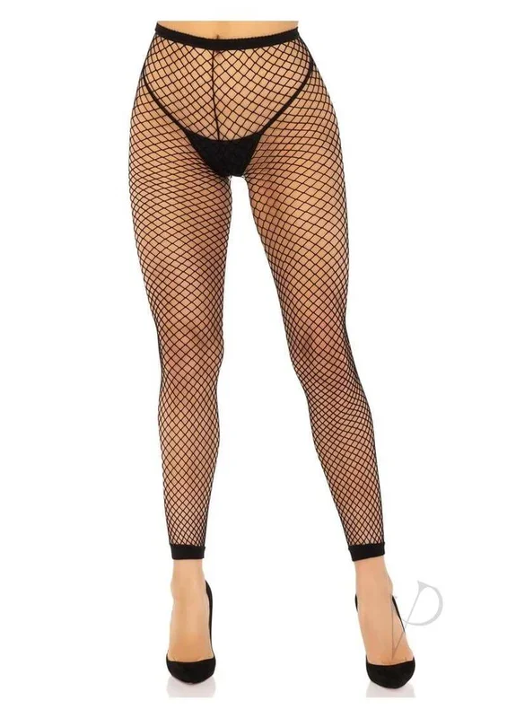 Leg Avenue Industrial Net Footless Tights OS Black