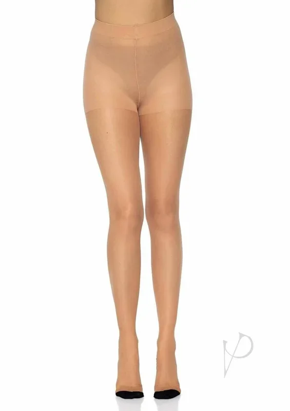 Leg Avenue Spandex Sheer Cuban Heel Backseam Tights OS Nude