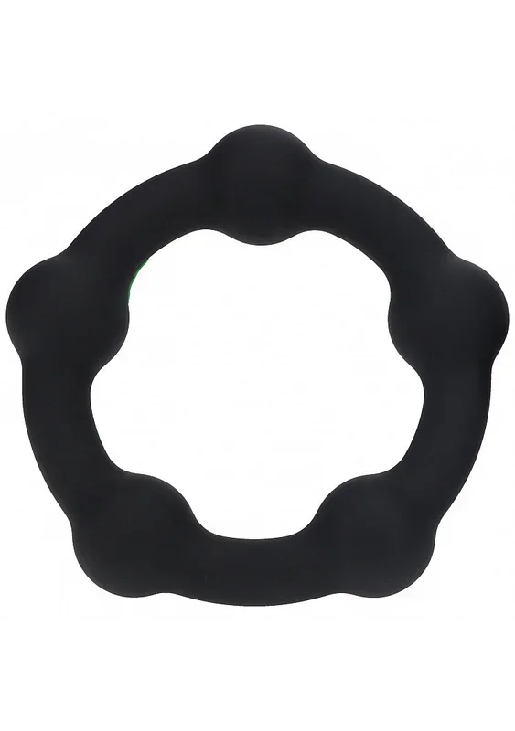 LEVELZ – Beaded Silicone Cock Ring – L – 45mm – Black
