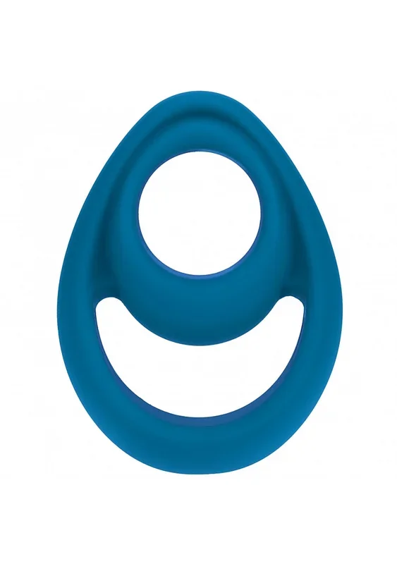 LEVELZ – Double Ergo Silicone Cock Ring – Teal