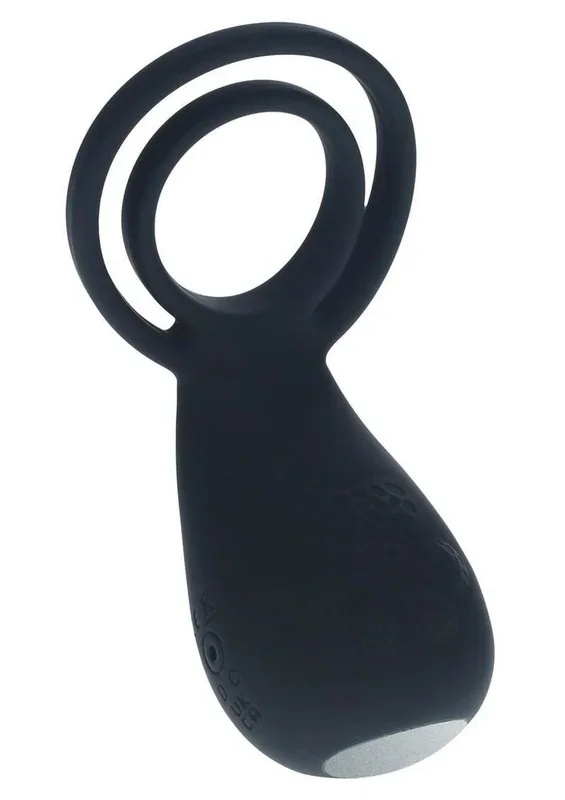 Levelz Vibrating Silicone Rechargeable Cock and Ball Ring with Paw Stimulator