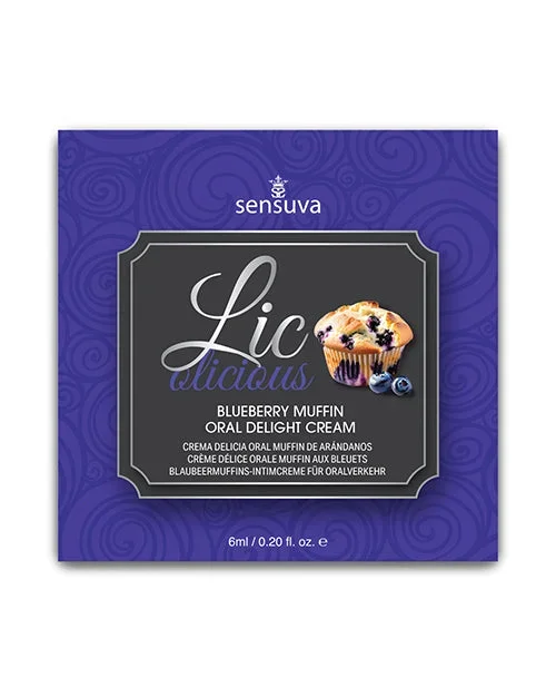 Lic O Licious Oral Delight Cream – 6ml Packet Blueberry Muffin