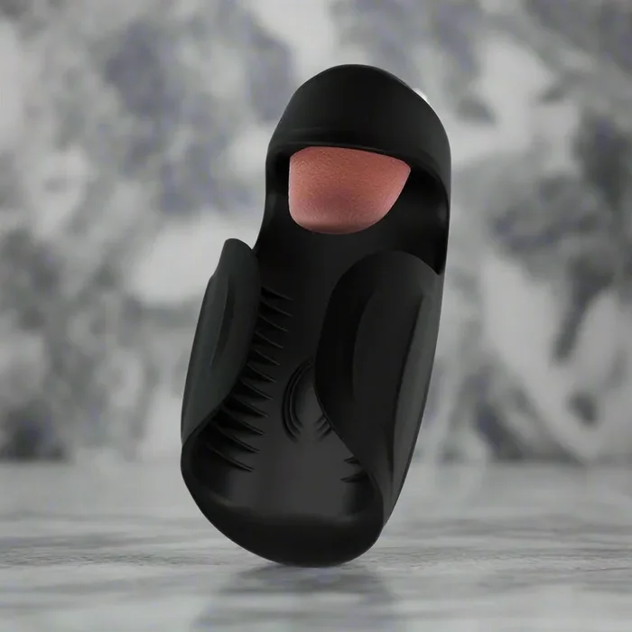 Lickety Split Rechargeable Vibrating Thumping Stroker Silicone