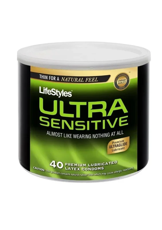 LifeStyles Ultra Lubricated 40 Latex Condoms
