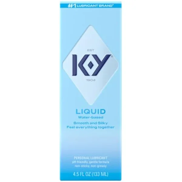 Liquid Lube, Personal Lubricant, New Water-Based Formula, Safe For Anal Use, Safe To Use With Latex Condoms, For Men, Women And Couples, Body Friendly 4.5 Fl Oz
