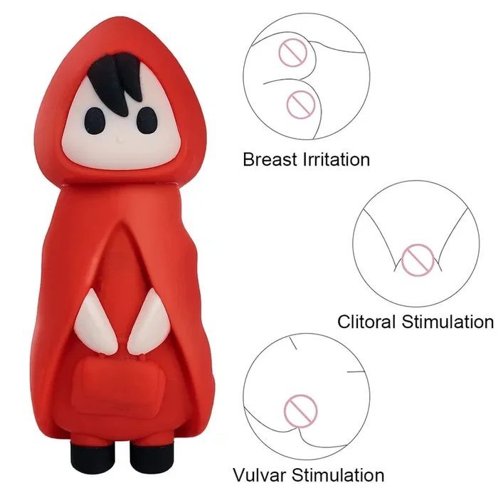 Little Red Riding Hood Christmas Orgasm Egg Vibrating Clitoris Nipples Stimulator