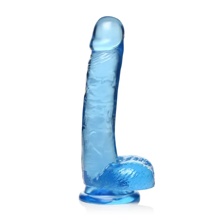 Lollicock 7 Inch Slim Stick with Balls Berry Ice Dildo
