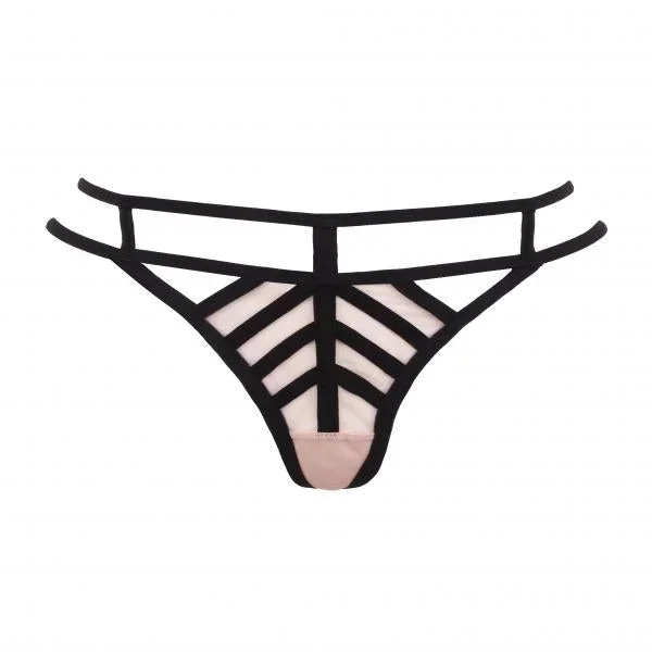 London Thong – Rose Dust/Black –