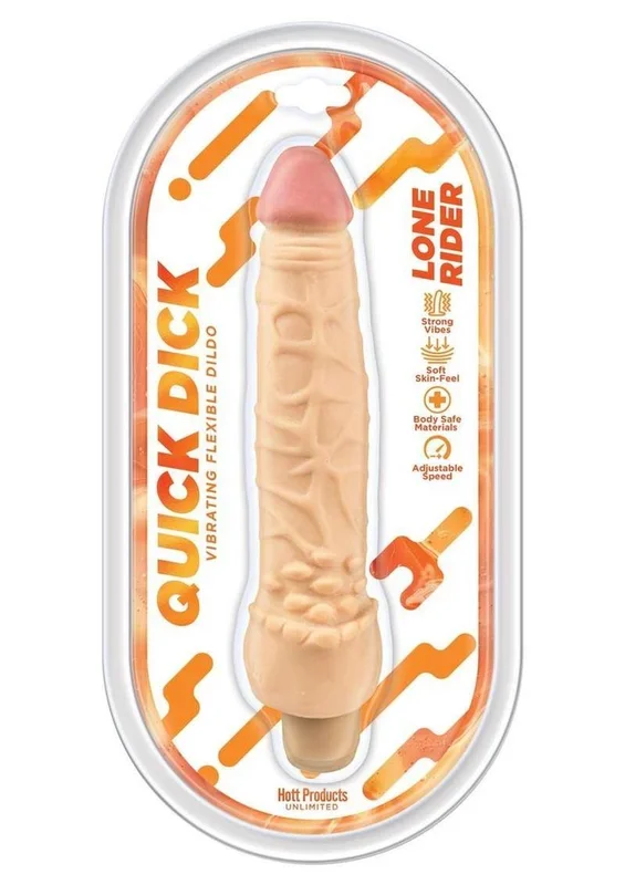 Lone Rider Quick Dick Vibrating Flex Dildo