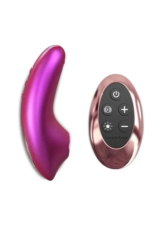 Love to Love Dreamer Silicone Rechargeable Sense Touch Vibrator with Remote – Iridescent