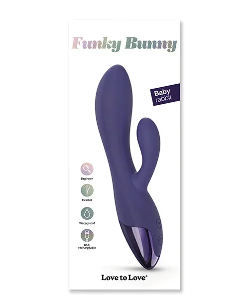 Love to Love Funky Bunny Small Rabbit – Midnight Indigo
