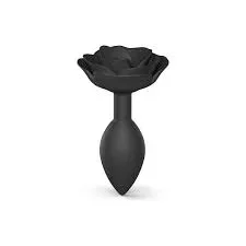 Love To Love Open Roses Anal Plug Large Black Onyx