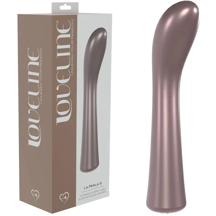 LOVELINE La Perla III – Pink – Pearlescent Pink 19.2 cm USB Rechargeable Vibrator