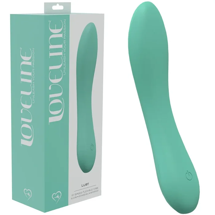 LOVELINE Lust – Green – Green 17 cm USB Rechargeable Vibrator
